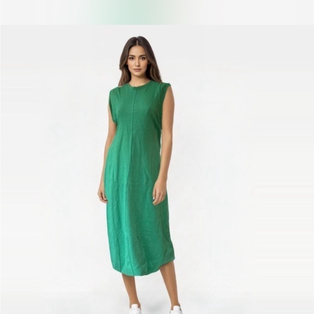 Free People Beach Maxi Green Sleeveless Dress